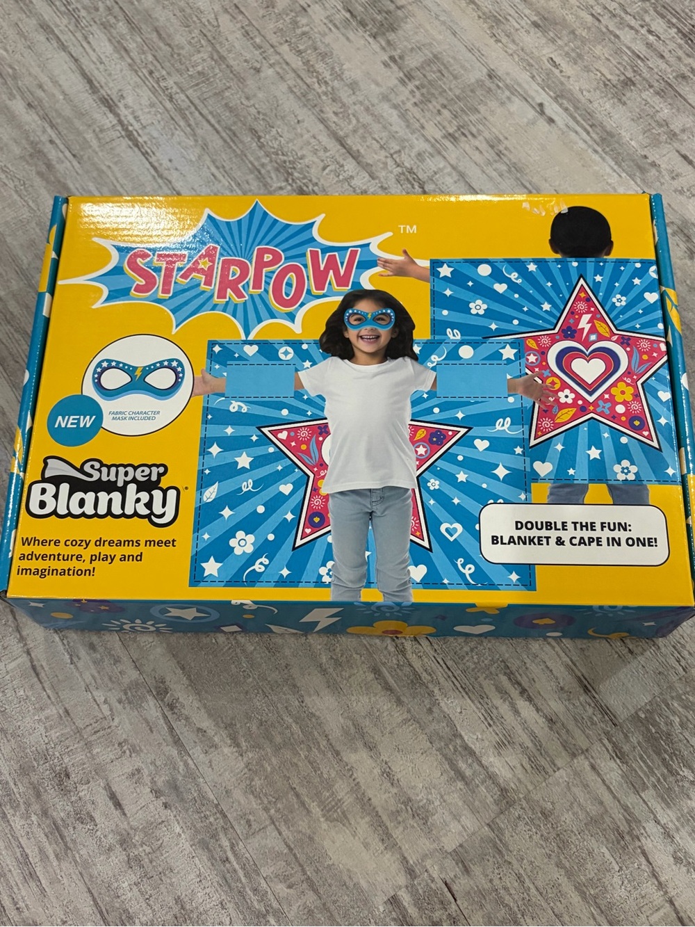 Super Blanky Kids Blue Star Blanket & Cape